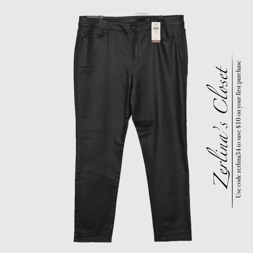 J. Jill Black Slim Ankle Jeans 14